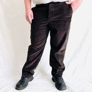 Gap Brown Corduroy Relaxed Straight Leg Pants Size 36x32